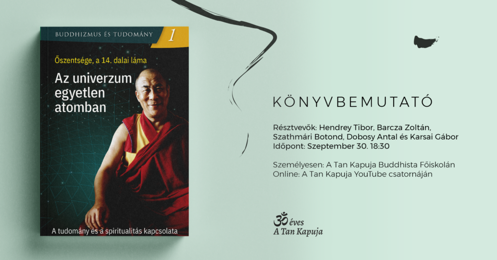 Könyvbemutató - Őszentsége a 14. dalai láma: Az univerzum egyetlen atomban