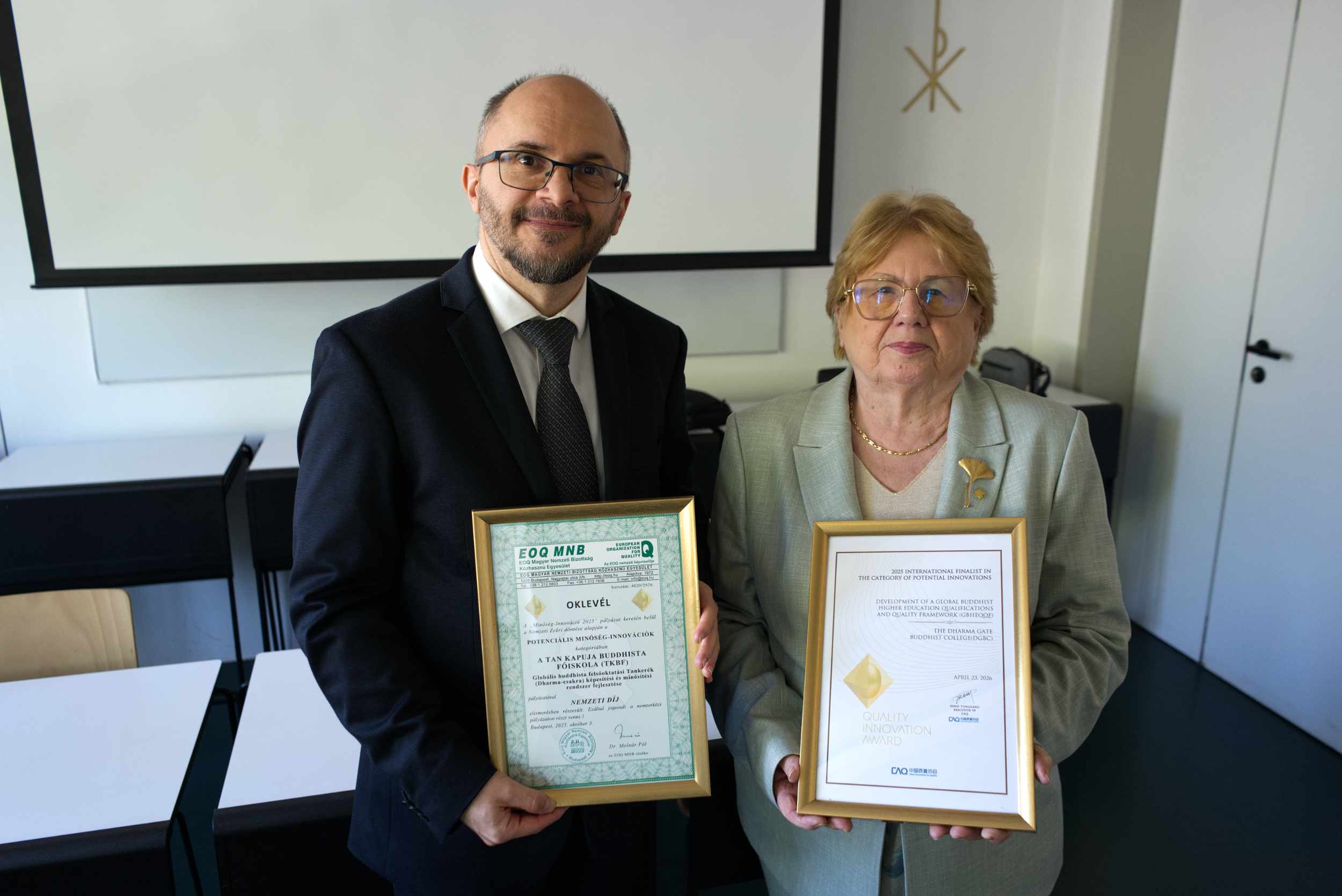 Rangos minőségbiztosítási díjat kapott a Főiskola